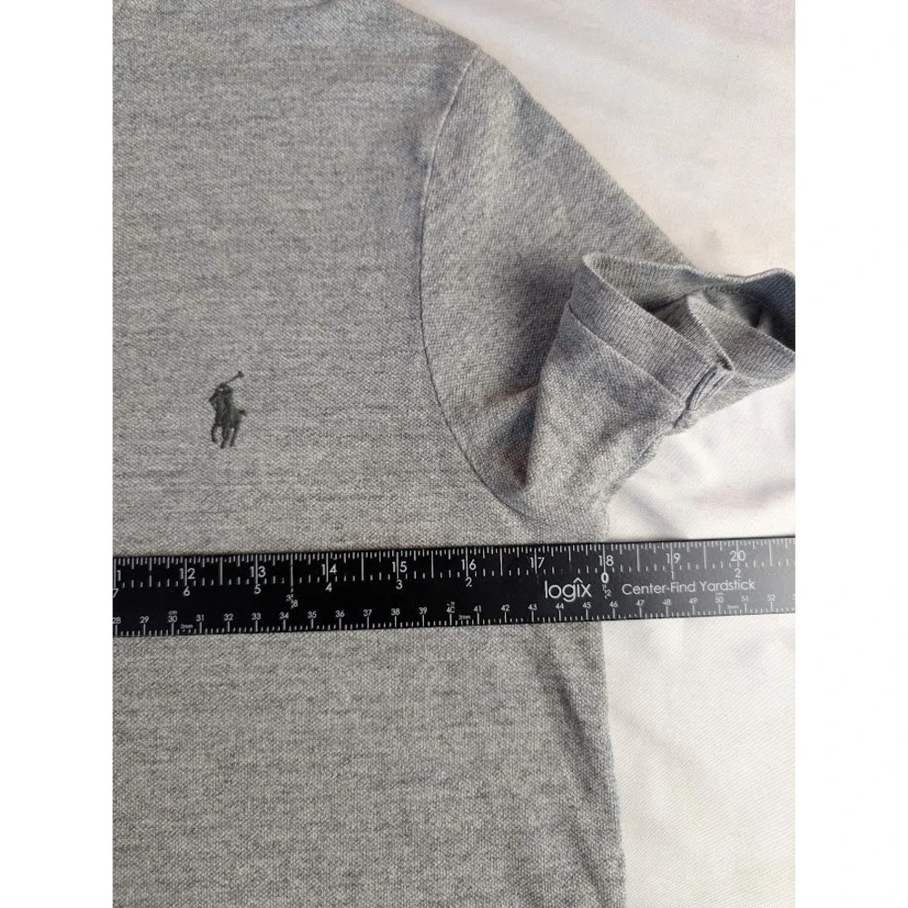 Polo Ralph Lauren Mens XS Grey Classic Fit Short Sleeve Pique Polo Shirt